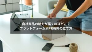 PR案件を展開するためのSNSプラットフォーム戦略図