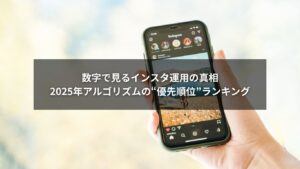 2025年のインスタ運用で重視されるアルゴリズム評価項目のグラフ