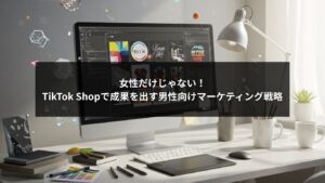 TikTok Shopで成果を出す男性向けマーケティング戦略のイメージ画像