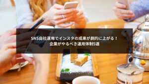 SNS自社運用でインスタの成果を向上させる運用体制を解説する企業向けガイド画像