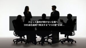 SNS自社運用でスレッズ運用が続かない企業の3つの壁と解決策を解説する図解