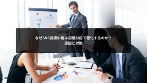 SNS誹謗中傷が初期対応の判断ミスで悪化する構造と対策を示すイメージ